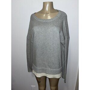 Derek Lam 10 Crosby gray knit pullover sweater Oversized